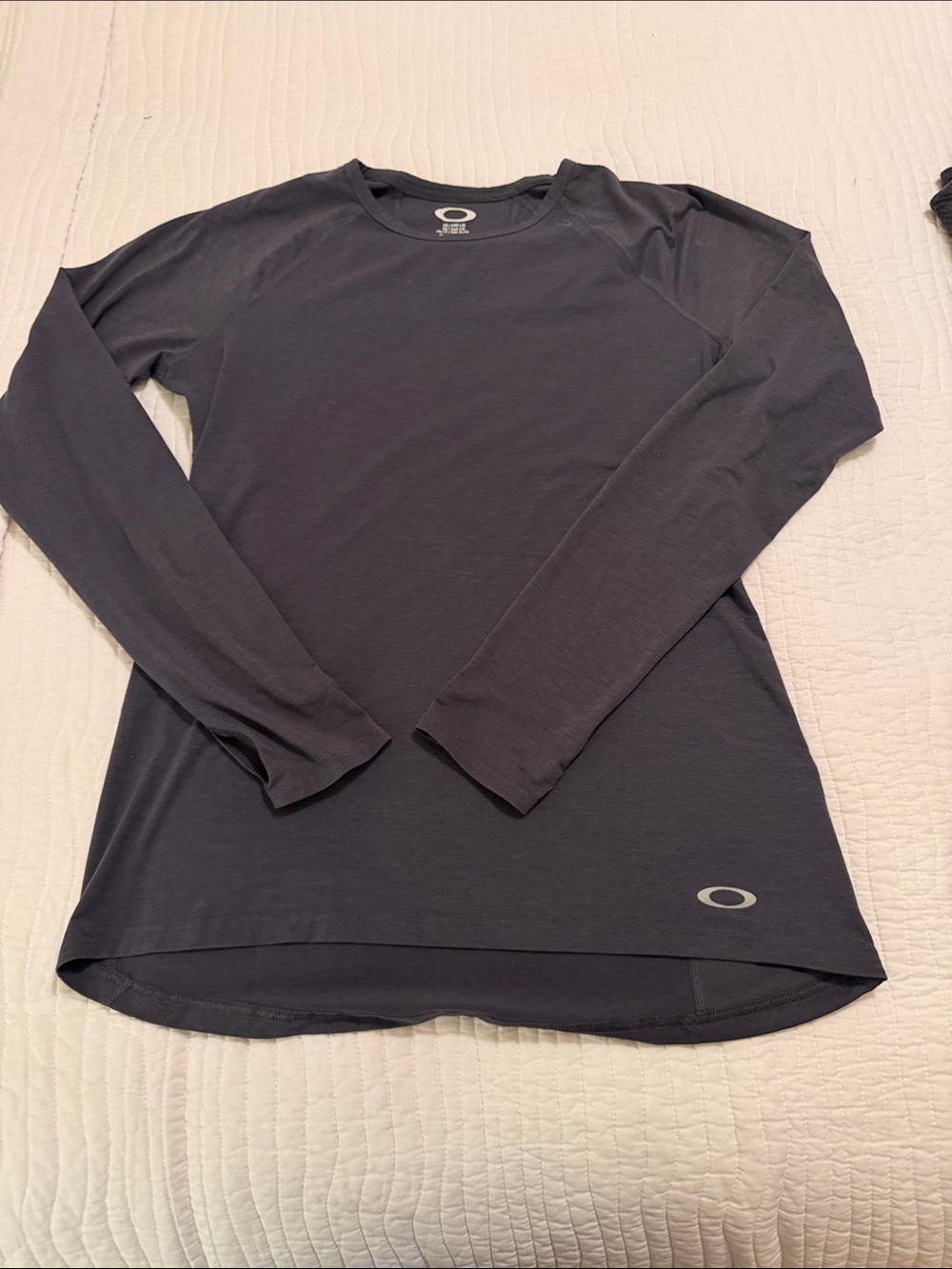 Oakley Women's Long Sleeve Crewneck Top - Charcoal/Black